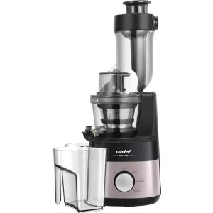 COMFEE' MJ-WJS2009PW2 COMFFE' BPA Free Jucier with Ice Cream Maker 3.4inch Large Chute. 55RPM Slow Cold Press Masticating and Grinding. High Yield. Quiet Motor, Reverse Function. Champagne Gold, Rose