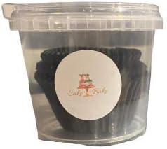 Cake N Bake Cupcake Muffin Baking Cases (Black, 75)