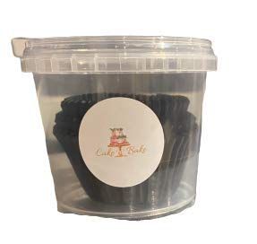 Cake N Bake Cupcake Muffin Baking Cases (Black, 75)