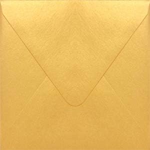 Stardream Gold 5 1/2 x 5 1/2 Euro Flap Square Envelope - 50 Envelopes