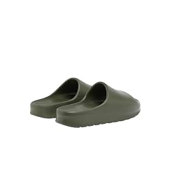 Lacoste Women's Serve Slide, Olive Green Croc, 9