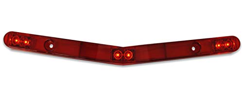 Jammy V-Shaped LED ID Bar Light with 7° Bend for Marine Trailers