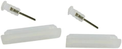 VB iPhone/iPod Charger Anti Dust Cap Protectors & Earphone Dust Plugs (2x Sets) (Transparent)