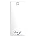 Chargii White Portable Battery Charger Built in Cable Compatible with iPhone Compatible Wall Plug AC Adapter USB-C + 2 USB Ports, Compact External Powerbank Cell Phone Compatible with iPhone, Android
