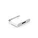 ClipGrip 30 Pin Adapter | 8 Pin Female to 30 Pin Male | Works with Smartphones, Cars, 30 Pin Docking Stations and More | (2-Pack) White