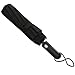 tinams Windproof Umbrella, Black Automatic Folding 10 Ribs Umbrella with Teflon Coating,Free Leather Cover (Black)