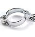 Chastity Cock Cage Steel Bondage Chastity Device Intruder with Padlock (1.5in + 1.75in Ring)