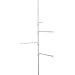 Zenna Home 7013W, Behind-The-Door Towel Bar Or Tension Corner Pole Towel Caddy, White