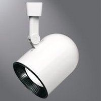 Halo LZR301P Lazer Small Roundback Cylinder Lamp Holder with Black Baffle, White, R20, PAR20, A19