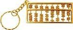Miniature Brass Abacus Key Chain