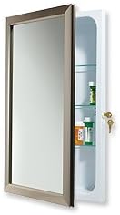 Jensen 625n244sncl Hampton Locking Security Medicine Cabinet 15 Inch By 25 Inch Satin Nickel Home Improvement Amazon Com