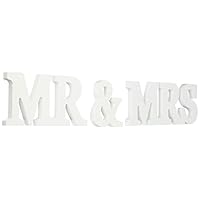 OLIA DESIGN OliaDesign Mr & Mrs Wedding Decoration, White