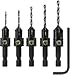 Snappy Tools Quick-Change 5-Pc. Countersink Drill Bit Set. Proudly Made in the USA. primary