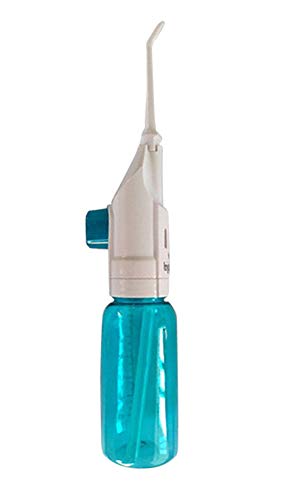 Easyinsmile Power Dental Flossers Water Floss Oral Irrigator Air Floss Tooth Pick Dental Care for Teeth Whitening and Braces Cleaning (Blue)