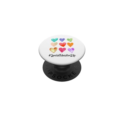 Cute Special Educator Life Appreciation Week Back to School PopSockets Adhesive…