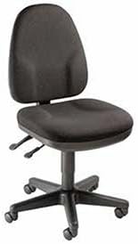 Operator Chair, Fabric Upholstery, Black