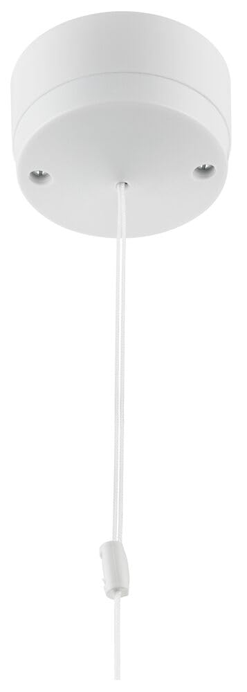 BG Electrical Pull Cord Ceiling Light Switch for Bathrooms and Utilities, 2-Way, 1.5m Cord, Round Edge, Nexus 800 Series, White Moulded, 6A, 802-01