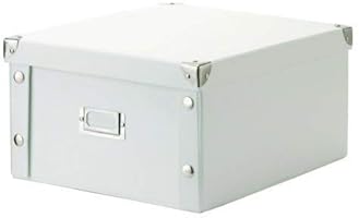 Zeller 17763 Caja de almacenaje de cartón Blanco (White) 31 x 26 x 14 cm: Amazon.es: Hogar