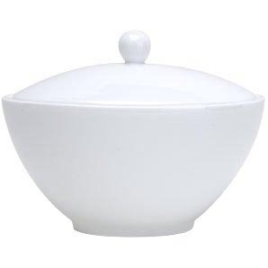 Jasper Conran by Wedgwood White Bone China Covered Sugar