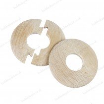 PK of 4 X O' SO EEZY (WS1 RAW Oak) Solid Oak Pipe Surround 15MM - Laser Cut - EASYFIT