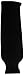 DoGree Hockey Solid Color Knit Hockey Socks, Black, Junior/24-Inch