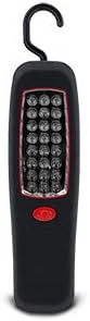 Rubberized Shock Resistant 24 LED Deluxe Worklight - Built-in Hook & Magnetic Back