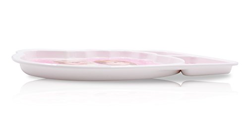 Finex - Set of 3 - Pink Frozen Princess Elsa and Anna Mealtime Kids Dinner Meal Dishes Feeding set for toddlers preschoolers - Set with plate spoon fork Food Grade