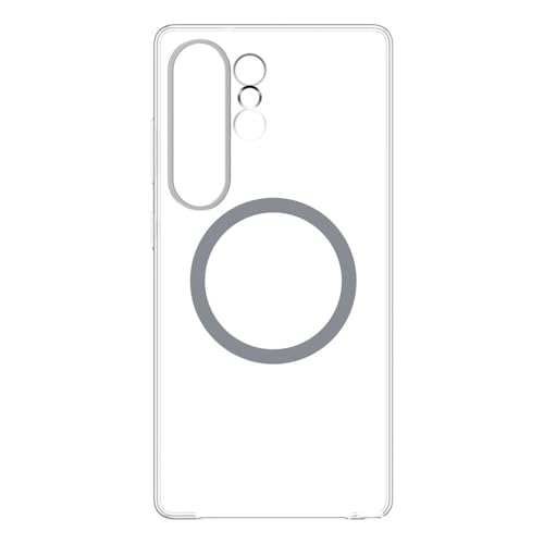 Samsung Funda magnética Transparente Compatible con tecnología Magnetic Power Profile S25 Ultra