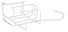 Organize It All Ironing Board Hanger with Storage, Wall-Mount/Over-The-Door, 1 Pack, White