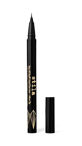 stila Waterproof Liquid Eye Liner, Stay All Day Makeup with Fine Brush Tip Lasting Satin Finish, Smudge-Proof & Transfer-Resistant