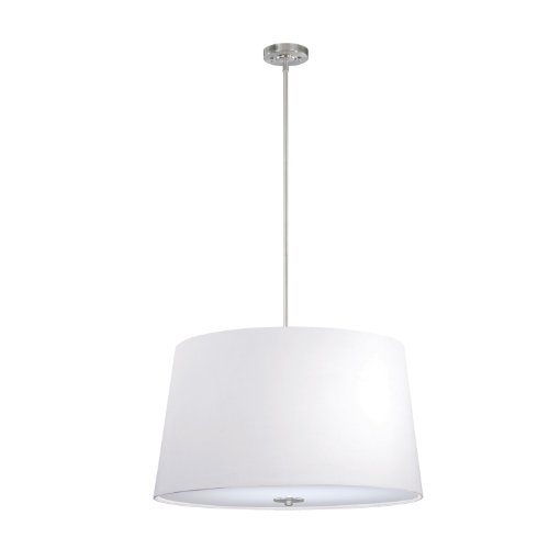 Laura Ashley Lighting Psy025 Selby 25 Inch Pendant Satin Nickel