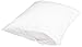 Amazon Basics Standard Pillowcase with Zipper, 100% Cotton Hypoallergenic, Pillow Protector, White (27 x 21 Inches), Pillows Not Included