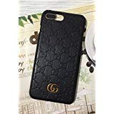 for iPhone 7 Plus case,iPhone 8 Plus case,Fashion Graphic Style Premium Luxury PU Leather Case Cover for Apple iPhone 7Plus iPhone 8Plus only(Black GG Monogram)