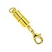 Dsmile Pack of 10pcs Gold Color and Silver Color Tone Magnetic Lobster Clasp for Jewelry Necklace Bracelet