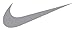 Nike Swoosh Logo Vinyl Sticker Decal-Silver-4 Inch