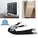 Furniture Straps TV Wall Anchor Anti-Tip Straps | Earthquake Straps | TV Flat Screen Anchor Childproof Straps | All Metal Adjustable Antitip Strap Kit | Child and Baby Proof Furniture Wall Anchors