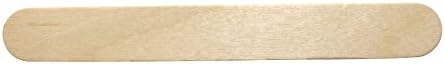 Junglemout Wooden Tongue Depressor Jumbo Wood Craft Sticks,6 Inch Length,100 Pcs