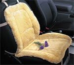 Sheepskin Seat Cushion - Beige Universal