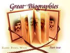 Great Biographies: Volume 1 (S201) by Rabbi Berel Wein (Audio Cassette)