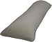 Crescent Bedding 1800 Series Soft and Comfy Microfiber Body Pillow Cover, Grey