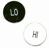 Trademark Hi-lo Dealer Button Dealer Button, Black/white