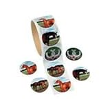 Fun Express - 100 Horse Stickers, 1 Roll, 1 1/2