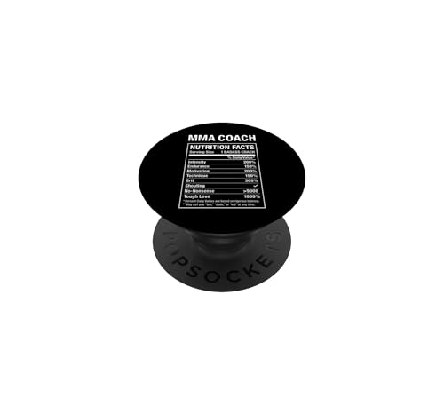 MMA Coach Nutritional Facts PopSockets Adhesive PopGrip