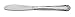New Star Foodservice 58628 Rose Pattern, 18/0 Stainless Steel, Dinner Knife, 8.5-Inch, Set of 12