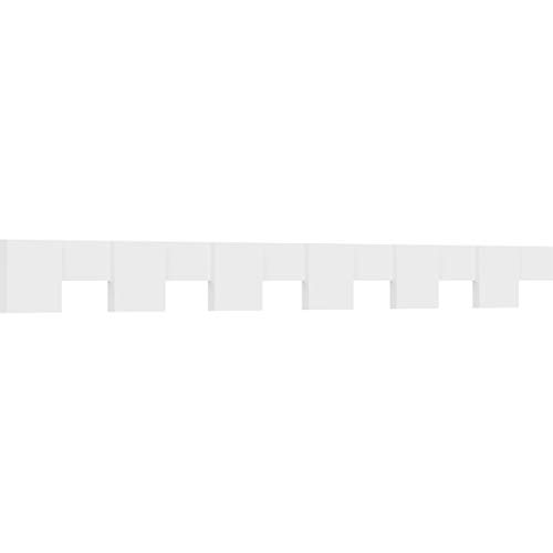 7"H x 1"P x 93 7/8"L Monroe Architectural Grade PVC Dentil Block Trim for 6/12…