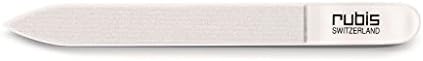 RubisStraight Glass Nail File for Shaping and Smoothing Finger and Toenails, 1K700G, Made in Switzerland