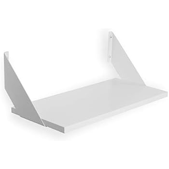 Wallniture Cove Floating Shelf Wall Mounted - Rustic and Modern Home Decor - Wood Wall Storage Shelf for Living Room, Bedroom, Kitchen and Bathroom, White