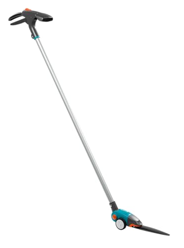 Gardena Comfort Grasschere, langstielig: Rasenschere mit Stiel, rückenschonend, 180° drehbare Schneide, antihaftbeschichtet, Komfortgriff (12100-20) T