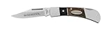 Winchester 22-41782 Burl Wood Double Bolster Lockback Knife, Fine Edge