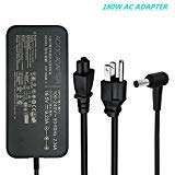 New 180W 19.5V 9.23A ADP-180MB F, FA180PM111 AC Adapter Compatible Asus Rog G750JM G750JS G750JW G750JX G751JL G751JM G752VL G752VTG-Series Gaming Laptop Charger